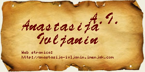 Anastasija Ivljanin vizit kartica